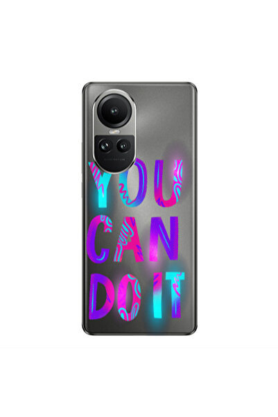 Other Oppo Reno10 5G You Can Doit Transparent Silicone TPU Θήκη