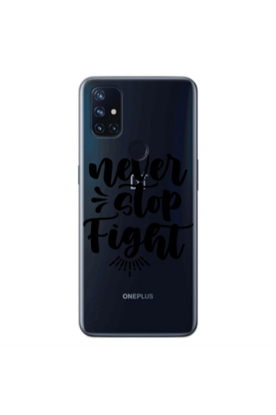 Other Oneplus Nord 10 Never stop fight Transparent Silicone TPU Θήκη