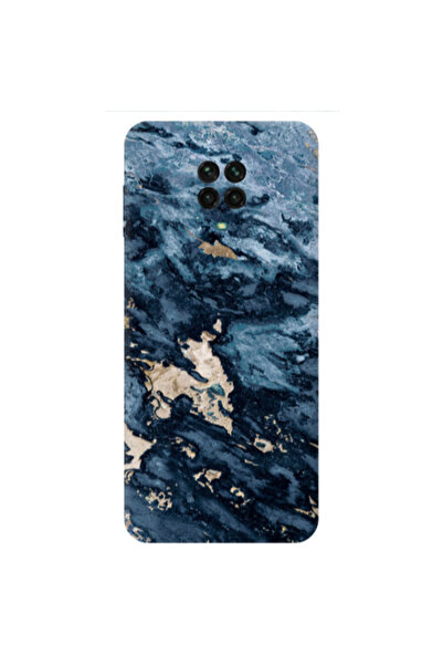 Other Xiaomi Redmi Note 9 Pro Marble Blue Gold Transparent Silicone TPU Θήκη