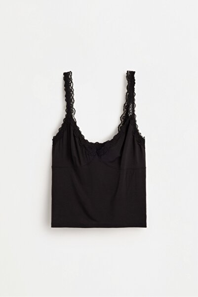 LEFTIES Modal dantelli top
