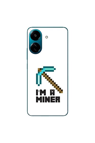 OEM Case compatible with Xiaomi Redmi 13C 4G Silicon Gel Tpu Minecraft Miner ...