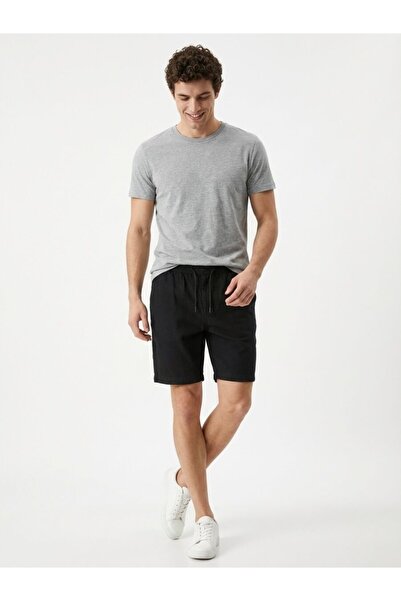Loft Men's Combed Cotton Shorts Lf2029713 Black