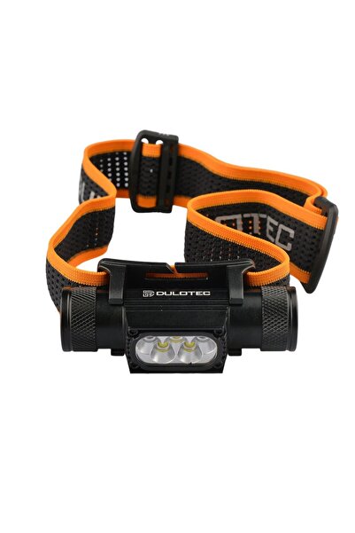 Dulotec Ισχυρός φακός κεφαλής H3 Pro + μπαταρία 3400 mAh, λευκό φως έως 2400 ...