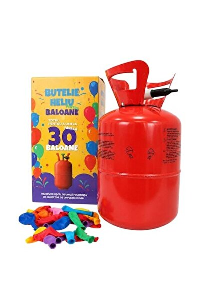 LEIBOO Helium Cylinder, 7l, for 30 Latex Balloons, Ideal for Parties and Even...