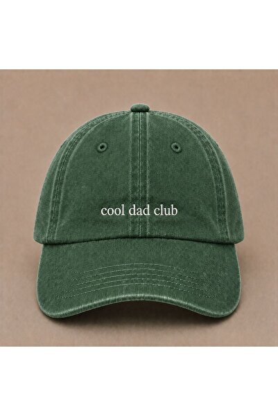 WeavedCo Cool Dad Club Embroidered Vintage Washed Men's Cap Hat Father's Day ...