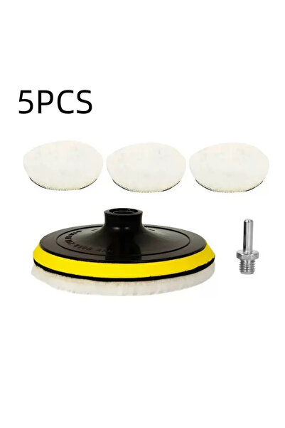 choice2 5PCS A 4-inch flocking polishing disc with a hook-ring polishing pad ...