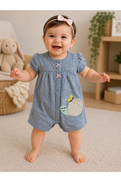 greenmoss 100% Cotton Cute Characters Series Summer Baby Romper