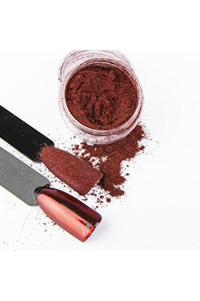 E-Unghii Pigment GLASS EFFECT - Red