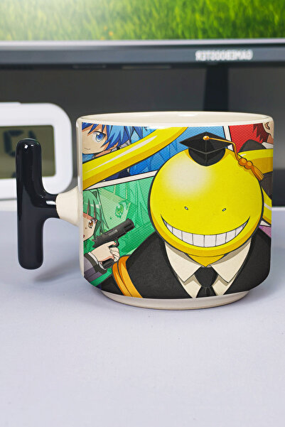 ZipZap كوب سيراميك فاخر مطبوع عليه رسومات أنمي Assassination Classroom (قطعة ...