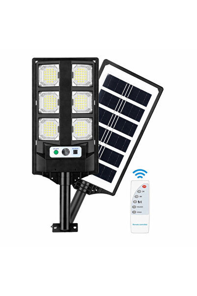 Zenorius Lampă Solară Stradală BK260-6, 43cm, cu Panou Solar Integrat, 6 LED-...