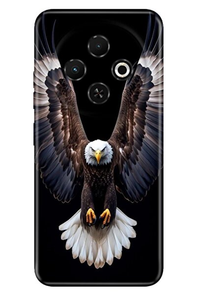 TECNO Spark 30C (KL5n) Kılıf Şanlı Kartal Temalı Desenli Darbe Emici Silikon