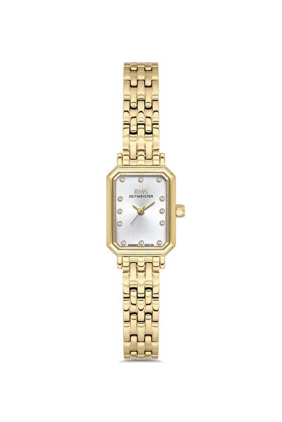 RMS Zeitmeister Rms.1.Ag2229.20 Minimal Rectangular Case Crystal Glass 3 Atm ...