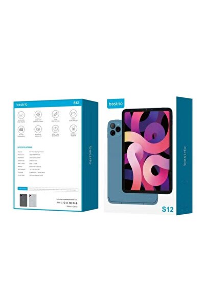 Bestrio S12 Tablet 12-inch – 12GB RAM, 512GB ROM, 5G Wi-Fi and SIM support, h...