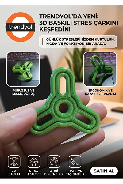 Hc 3D Stres Çarkı - Yeni Nesil Odaklanma Oyuncağı