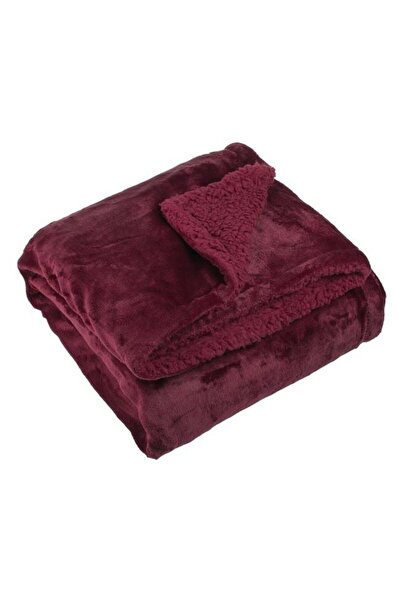 OEM Pătură decorativă pentru fotoliu și canapea, Catifea, Burgundia, 160 x 13...