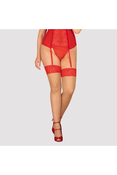 obsessive Εσώρουχα Μεγάλων Μεγεθών – OBS Stocking 6XL/7XL Κόκκινο, 6XL/7XL