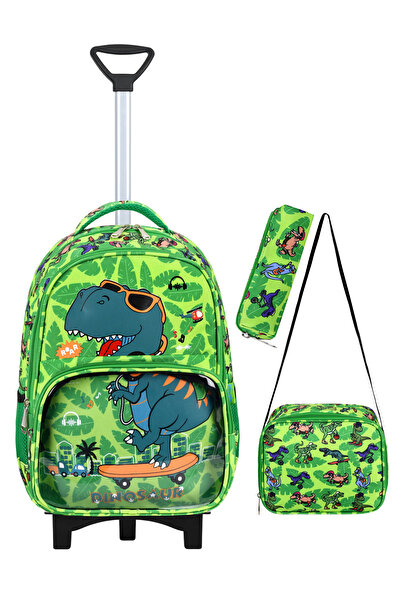 Mori School Bag İlkokul Çekçekli 3'lü Çanta seti - Sabit Çekçek mekanizması (...