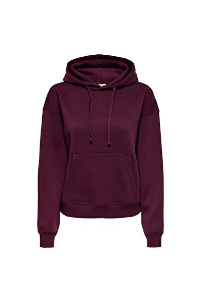 ONLY Damen Hoodie - ONLBEST HOOD SWEAT, Kapuze, Regular Fit, einfarbig