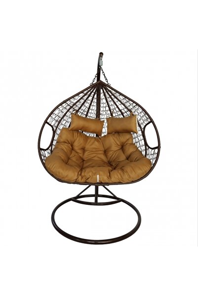 DE HOME Leagan tip cuib DeHome Joy 500, dublu cu suport si perna incluse, gre...