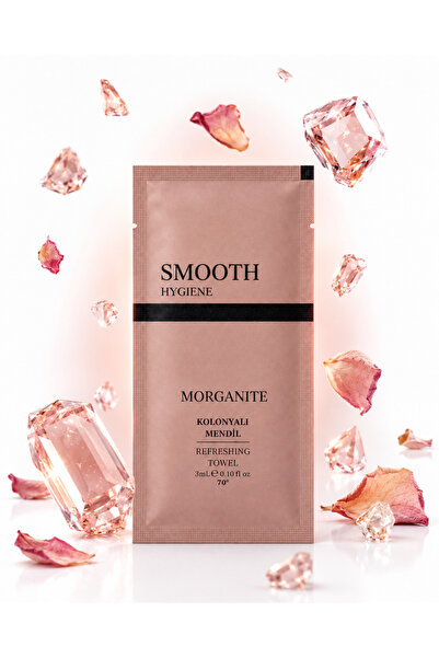 alazpack ambalaj Smooth MORGANITE Kolonyalı Mendil 100 Adet