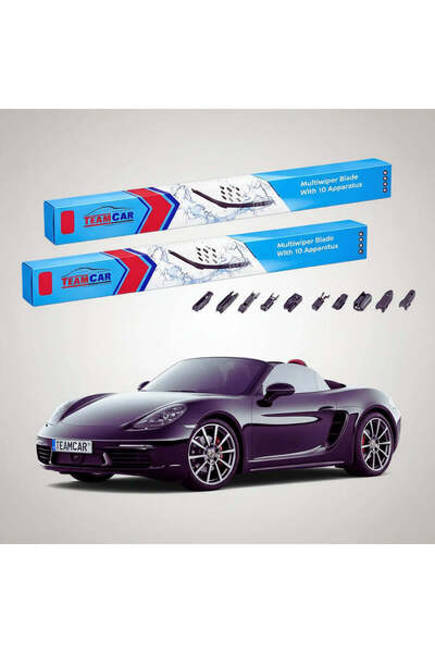 TEAMCAR Ștergătoare Porsche 718 Boxster 982 2016-2026 |   Set frontal plat – ...