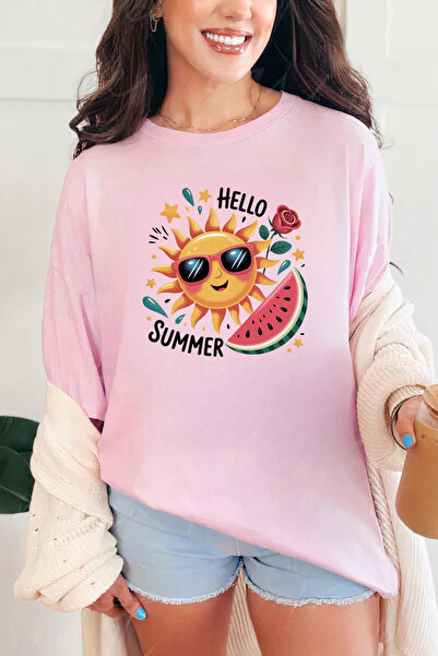 Sarah's Boutique Women's T-shirt – 100% cotton – HELLO SUMMER