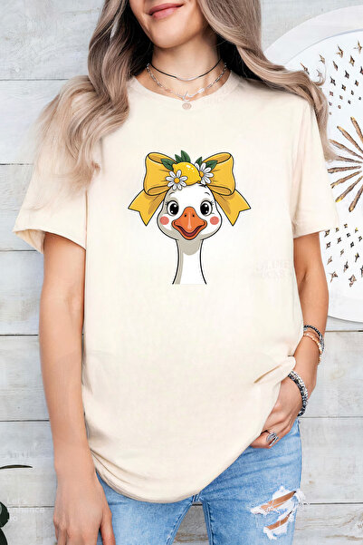 Sarah's Boutique Women's T-shirt – 100% cotton – Goose Bow