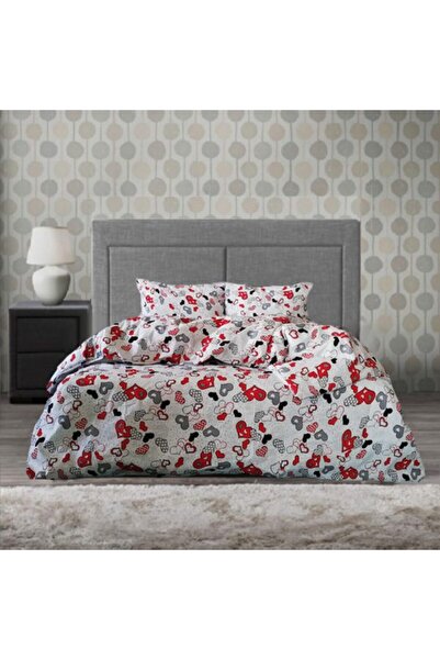 Kotonia Home 4-piece bed linen set, 2 persons, smooth classic fabric, 100% co...