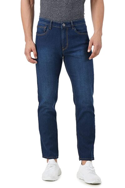 INKD Men's Regular Fit Stretch Jeans with Contrast Stitching by