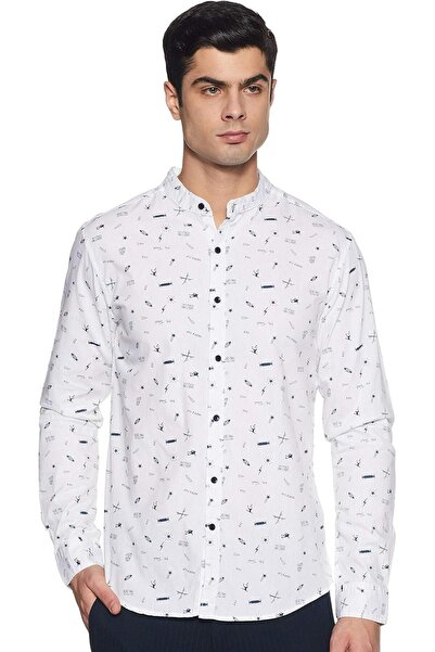 Diverse Men's Casual Slim Fit Printed Shirt