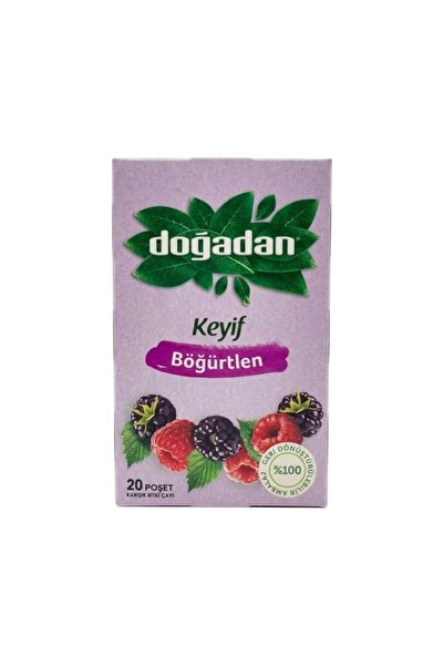jherb Doğadan Blackberry Flavored Herbal Tea (Doğadan Keyif Böğürtlen) – 20 T...