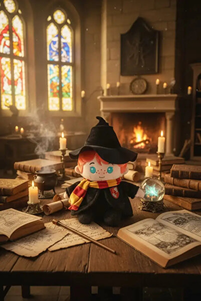 Miniso Harry potter licensed sitting plush toy in magic robe