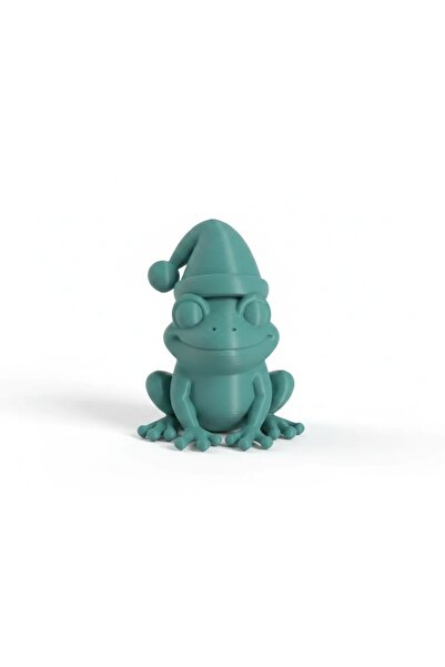 OEM Figurină Decorativă Broască cu Căciulă, 5 cm