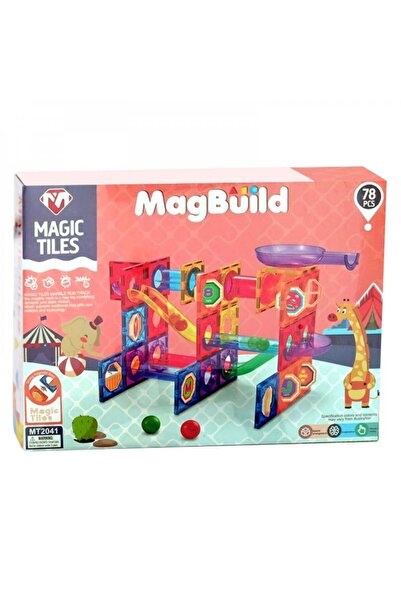 Puzzle Magnetic Toys Transparent Tubes 78 Pieces