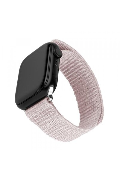 FIXED Nylon Sporty Strap for Apple Watch 49mm/46mm/45mm/44mm/42mm, Pink Gold