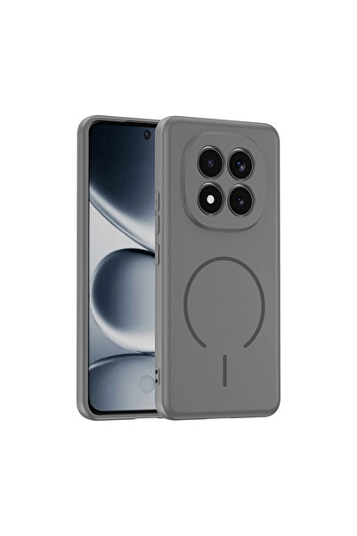 Redmi Note 15 Pro Kılıf M-safe Şarj Özellikli TGCO Meta Kapak - Titanyum-Gri