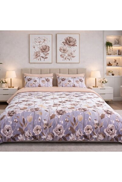 Pucioasa Double Duvet Cover Set made of %100 cotton satin with Stretchy, 2 si...