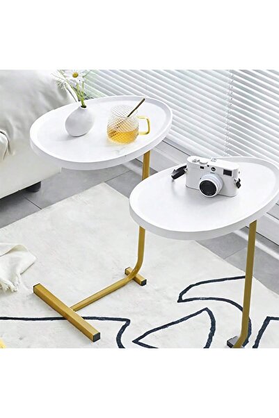 Snooe 2Pieces wood Coffee table living room bedroom,sofa side table.