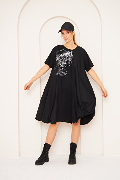 PONÇİK Γυναικείο καλοκαιρινό φόρεμα oversize casual 24000