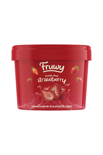 fruwy Freeze Dried Çilek Kova (Dondurularak Kurutulmuş Çilek) 15g