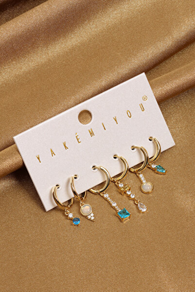Süspüs Accessories Multiple Gold Color Yakemiyou Earrings