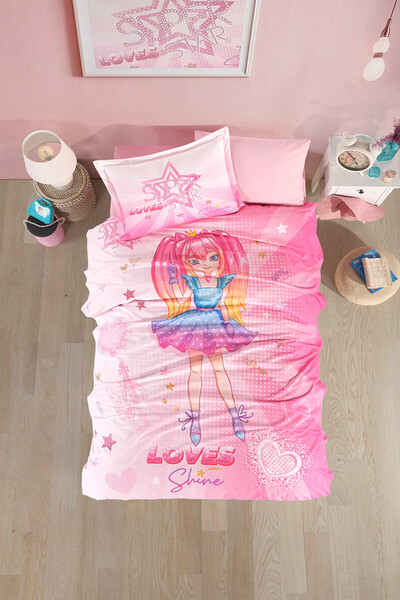 Clasy Ranforce 100% Cotton Duvet Cover Set Single Shine