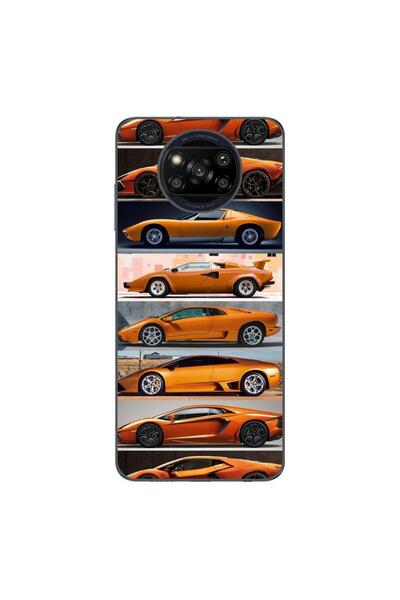 OEM Husa compatibila cu Xiaomi Poco X3 Pro Silicon Gel Tpu Model Masini Lambo...