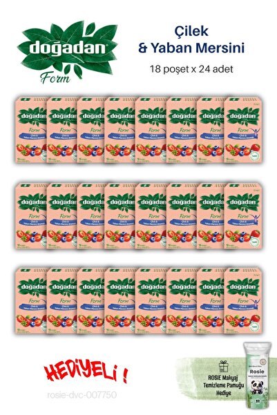 Doğadan 24 Packs of Form Strawberry & Blueberry 18 Sachets and Rosie
