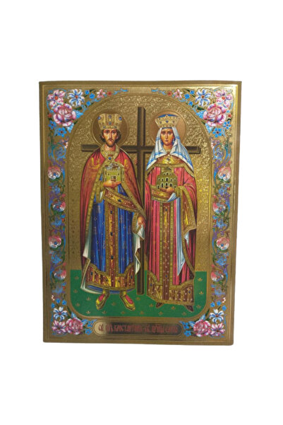 Religious Gifts Icoană aurie a lui Constantin și Helena, TBL-REL-30X40