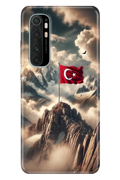 Cekuonline Xiaomi Mi Note 10 Lite Kılıf Türk Askeri Temalı Desenli Darbe Emic...