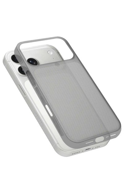 Gennext Case Cover for iPhone 17 Pro, Air Skin Line Design Back Cover, Sturdy Durable Ultra-Thin Case, Drop Protection Cover Clear - Black