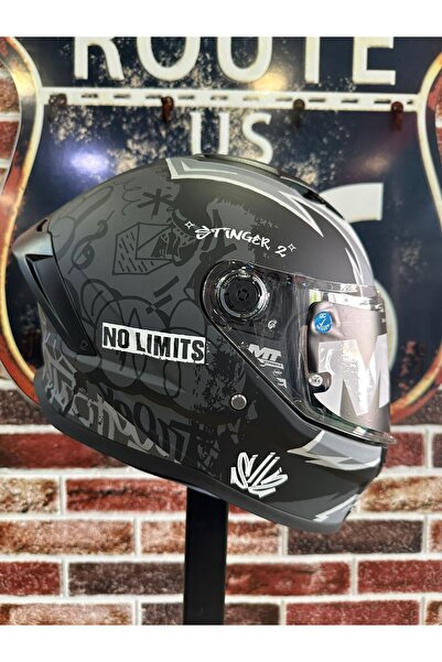 MT Helmets Stinger 2 Tagger B2 Kapalı Motosiklet Kaskı