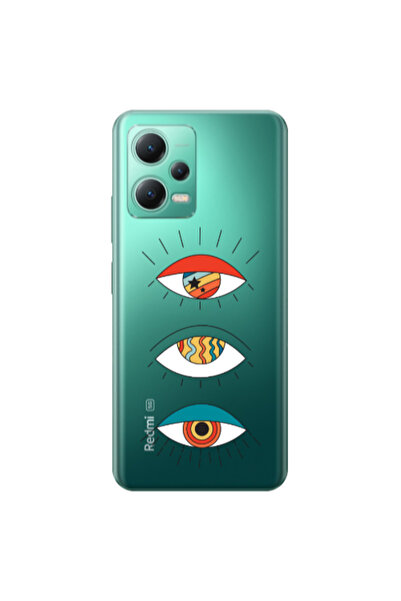 Other Xiaomi Redmi Note 12 Pro Plus 5G 3 different eyes Transparent Silicone ...
