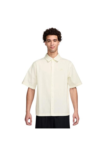 Nike Mens Club Short-Sleeve Button-Down Shirt S
